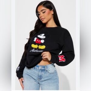 Mickey Mouse Crewneck Sweatshirt Sz XS